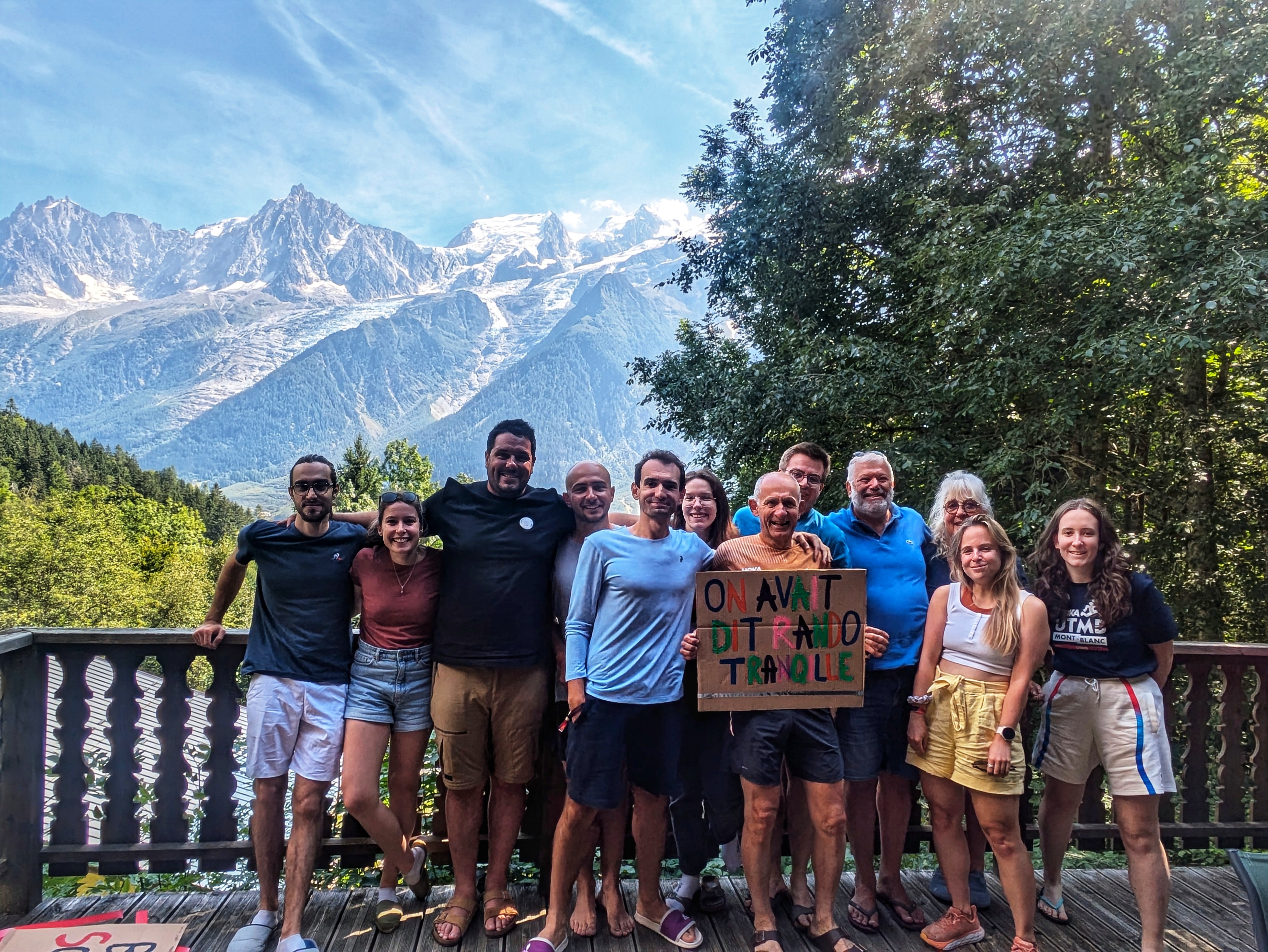 L'équipe à Chamonix · « On avait dit rando tranquille »