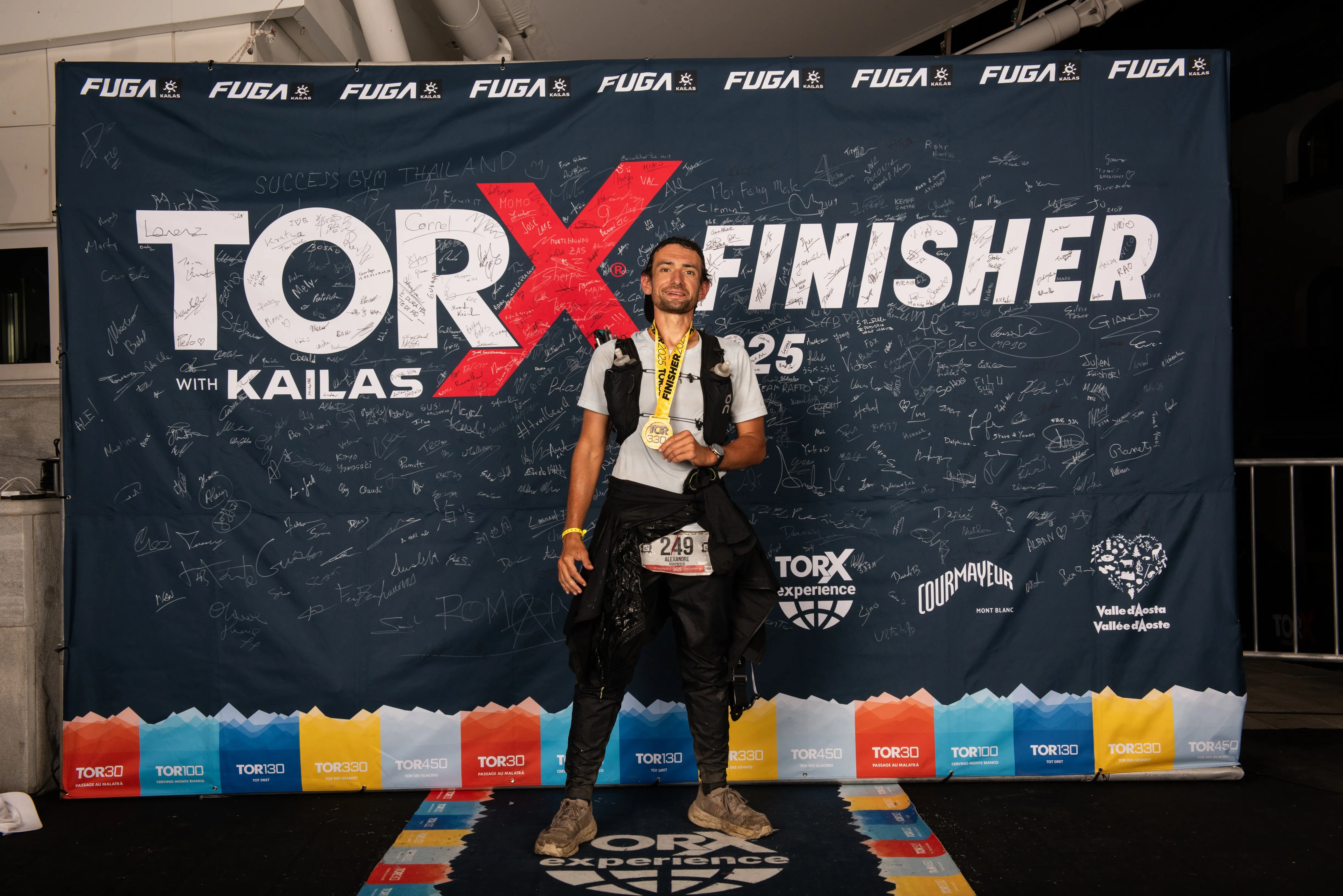 Alexandre, finisher Tor des Glaciers 2025